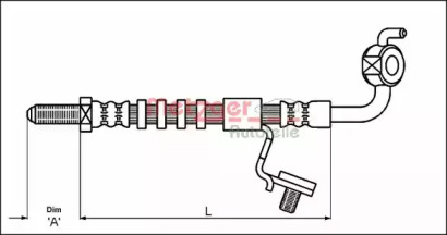 Шлангопровод METZGER 4113513